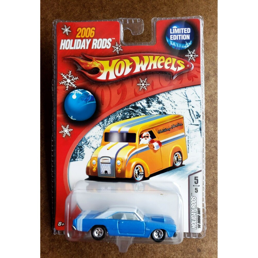 Hot Wheels '68 DODGE DART Blue #05/05 2006 HOLIDAY RODS 1:64 LTD. ED REAL RIDERS